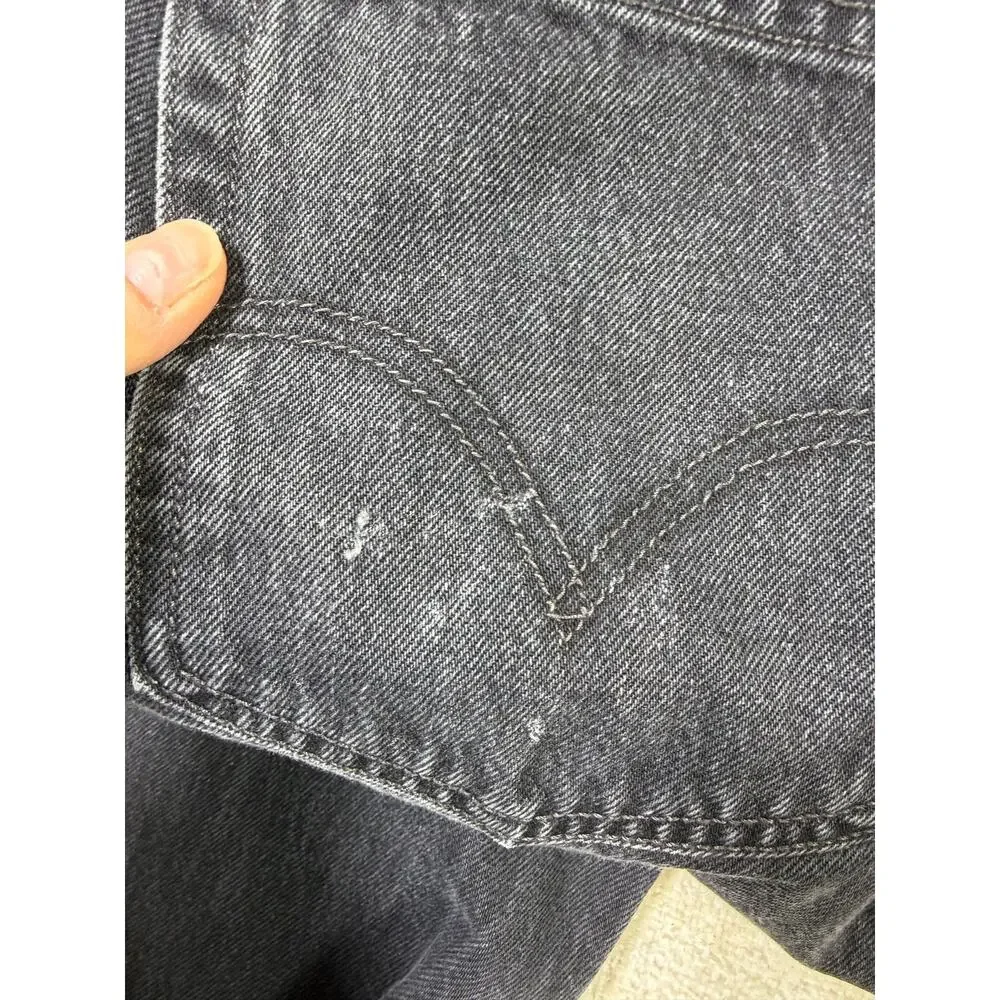 Levi’s 501 Men Black 38x38 Button Fly 5 Pocket Denim Jeans Made in Mexico Casual